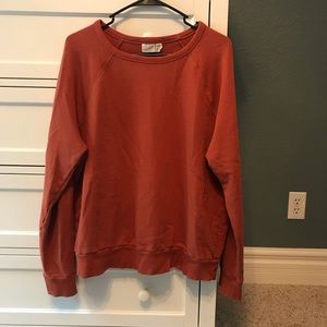 Rust red sweatshirt